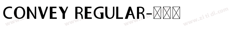CONVEY REGULAR字体转换